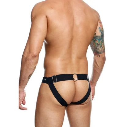 Basics Dngeon Peekaboo Jockstrap in Black for Enhanced Intimacy