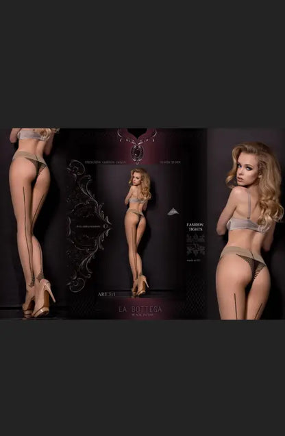 Beautiful Tights Nero with Luxurious Stripe Design for Ultimate Comfort