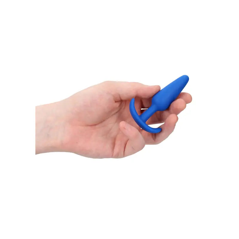 Beginners Size Slim Butt Plug Blue for Comfortable Anal Stimulation