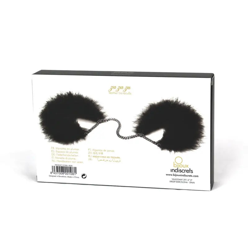 Bijoux Indiscrets Feather Handcuffs for Elegant Bondage Experiences