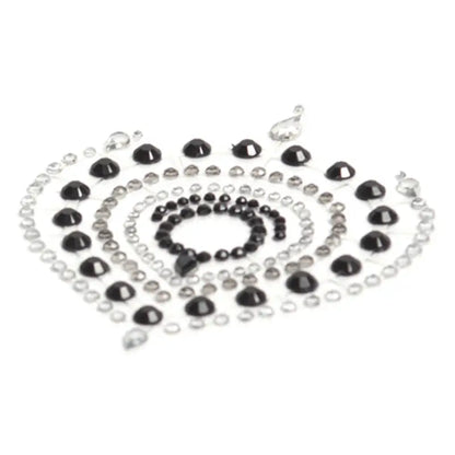 Bijoux Indiscrets Flamboyant Rhinestone Jewellery in Black and Silver