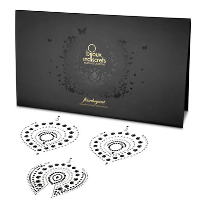 Bijoux Indiscrets Flamboyant Rhinestone Jewellery in Black and Silver