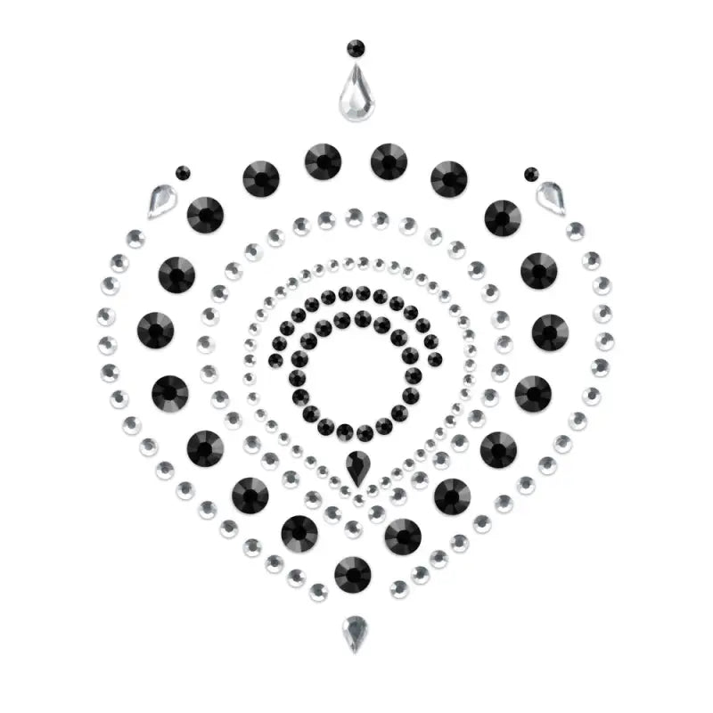 Bijoux Indiscrets Flamboyant Rhinestone Jewellery in Black and Silver