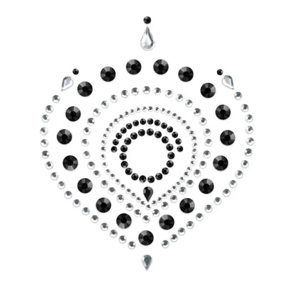 Bijoux Indiscrets Flamboyant Rhinestone Jewellery in Black and Silver