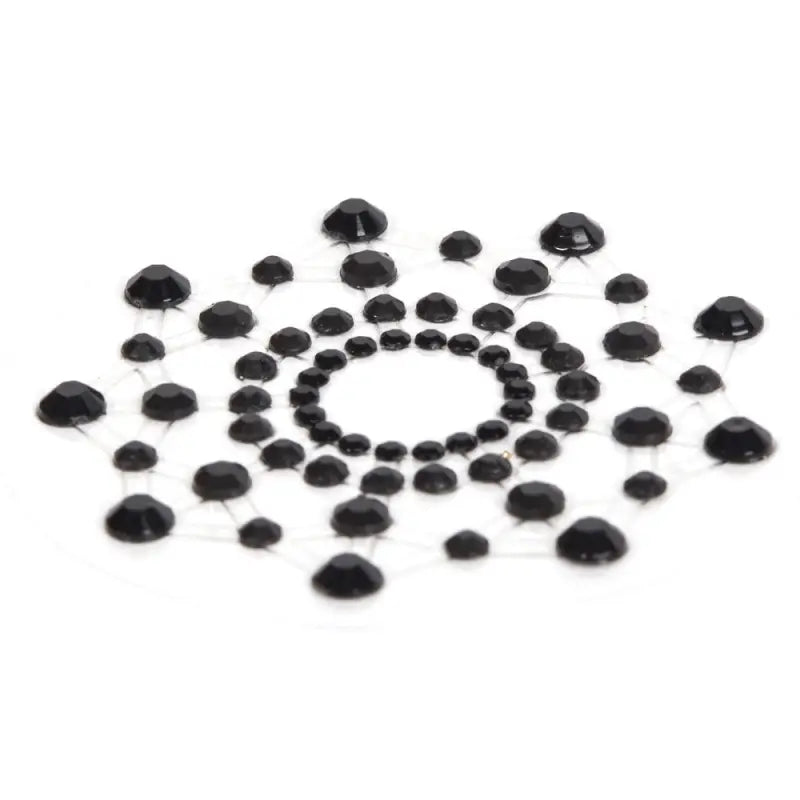 Bijoux Indiscrets Mimi Rhinestone Pasties Black for Elegant Body Decoration