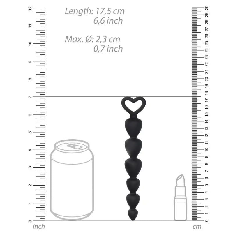 Black Silicone Anal Beads for Enhanced Intimate Experiences