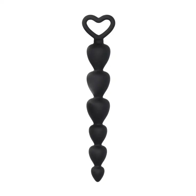 Black Silicone Anal Beads for Enhanced Intimate Experiences