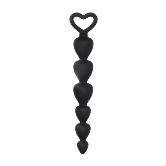 Black Silicone Anal Beads for Enhanced Intimate Experiences