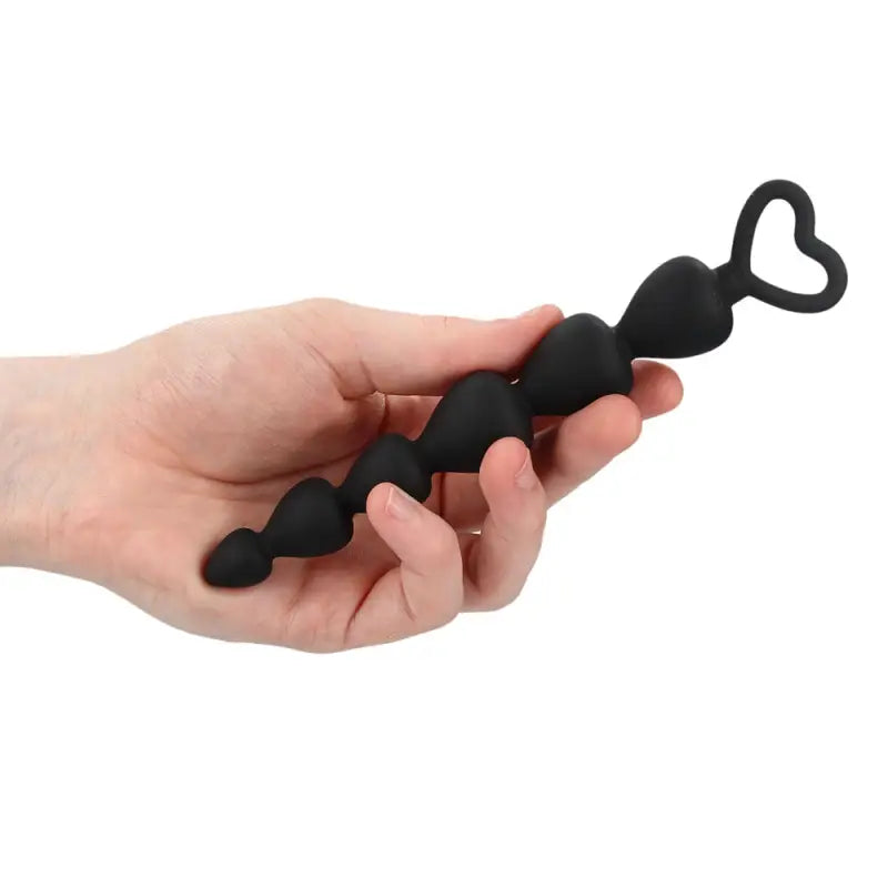 Black Silicone Anal Beads for Enhanced Intimate Experiences
