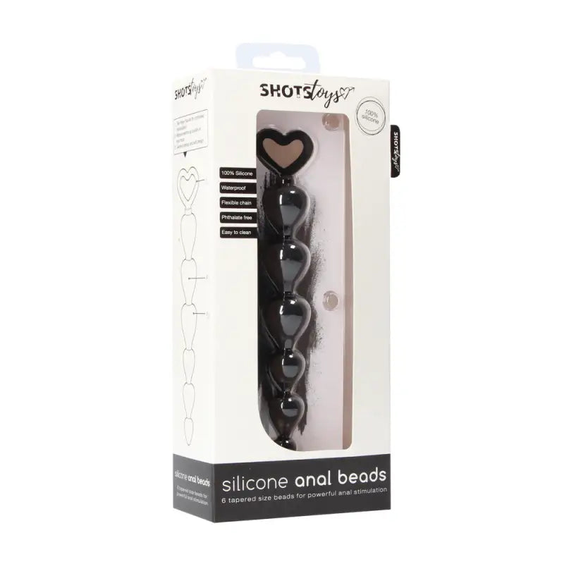 Black Silicone Anal Beads for Enhanced Intimate Experiences