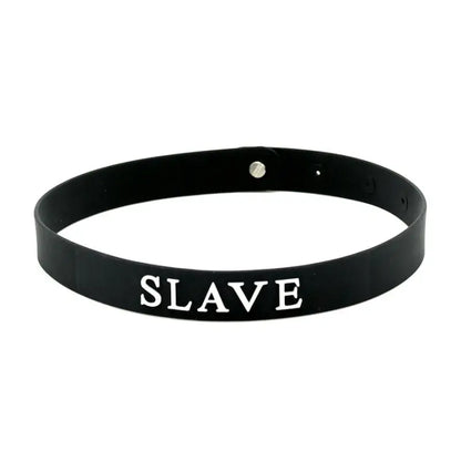 Black Silicone Slave Collar for Elevated Intimate Experiences