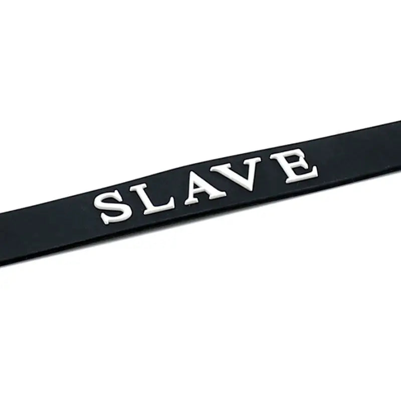 Black Silicone Slave Collar for Elevated Intimate Experiences