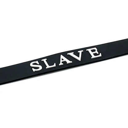 Black Silicone Slave Collar for Elevated Intimate Experiences