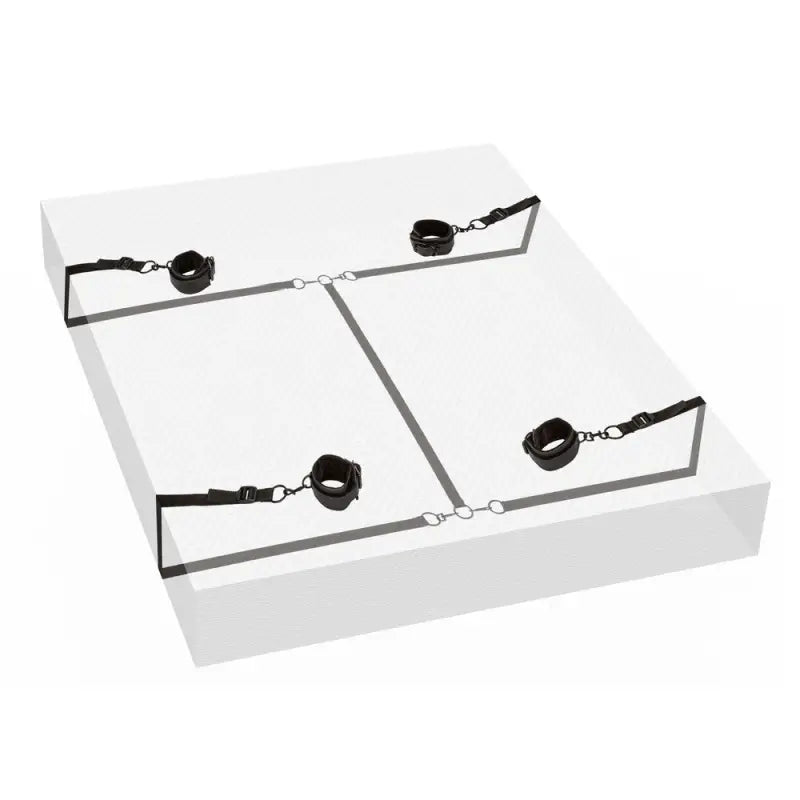 Boundless Bed Restraints with Vegan Leather Ankle Cuffs for Ultimate Pleasure