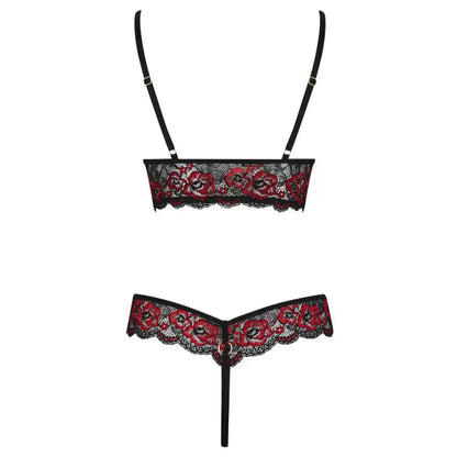 Cottelli Crotchless Body in Floral Lace for Seductive Allure