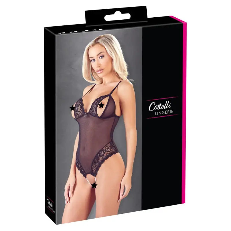 Cottelli Crotchless Peek a Boo Body for Ultimate Sensual Appeal