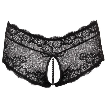 Cottelli Curves Panties with Stimulating Pearl Chain and Delicate Lace