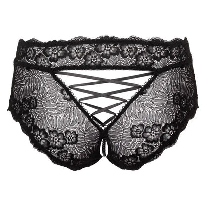 Cottelli Curves Panties with Stimulating Pearl Chain and Delicate Lace