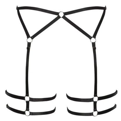 Cottelli Strappy Suspender Belt with Thigh Straps for Ultimate Pleasure