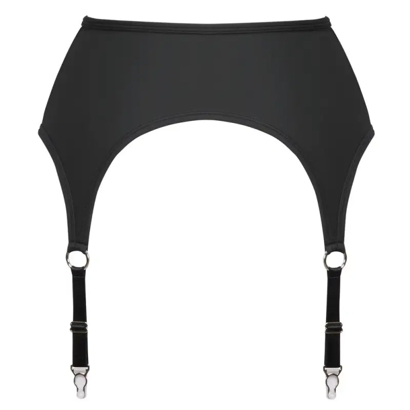 Cottelli Zip Suspender Belt with Sleek Matte Look and Suspender Straps