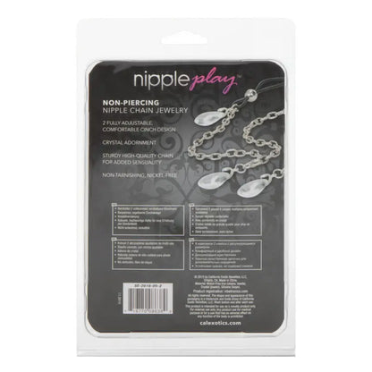 Crystal Nipple Chain Jewellery for Non-Pierced Nipple Play