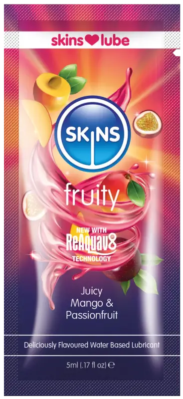 Skins Mango & Passionfruit Water Based Lubricant - 5ml Foil