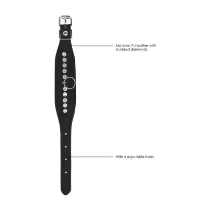 Diamond Studded Wrist Cuffs for Elegant Restraint and Bondage Gear
