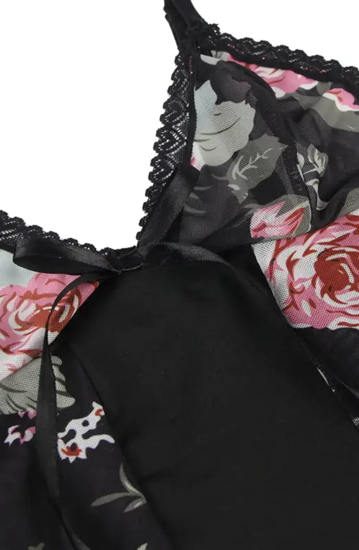 Discover Elegance with the YesX YX835Q Floral Babydoll Chemise