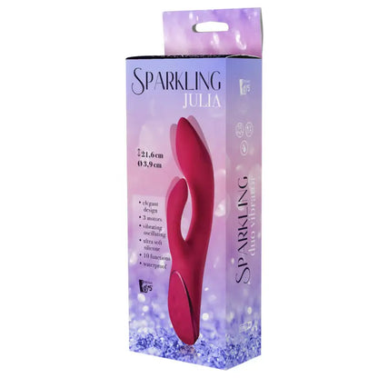 Discover Pleasure with the Sparkling Julia Duo Vibrator and Magnetic USB Cable