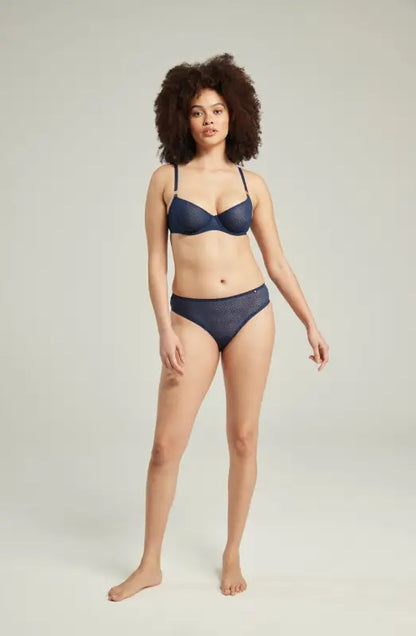 Discover Sheer Deco High Leg Brief for an Everyday Silhouette