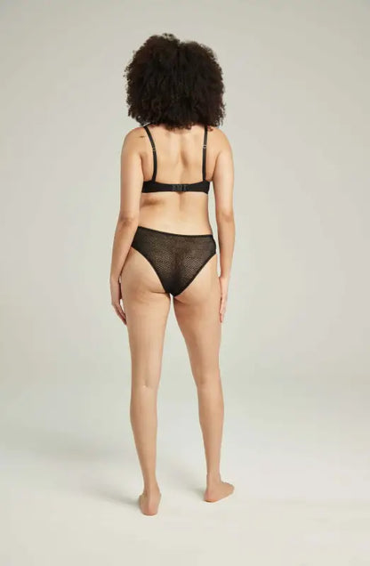 Discover Sheer Deco High Leg Brief for an Everyday Silhouette
