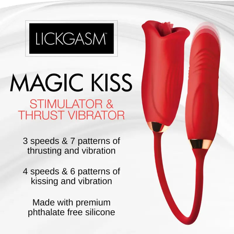 Discover the Alluring Magic Kiss Clitoral Stim and Thrusting Vibe
