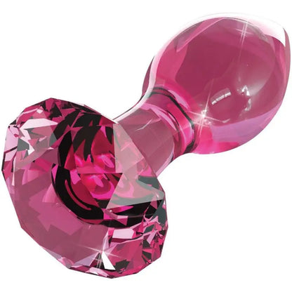Discover the Elegance of Pink Crystal Glass Butt Plug