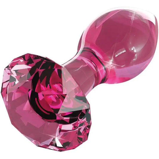 Discover the Elegance of Pink Crystal Glass Butt Plug