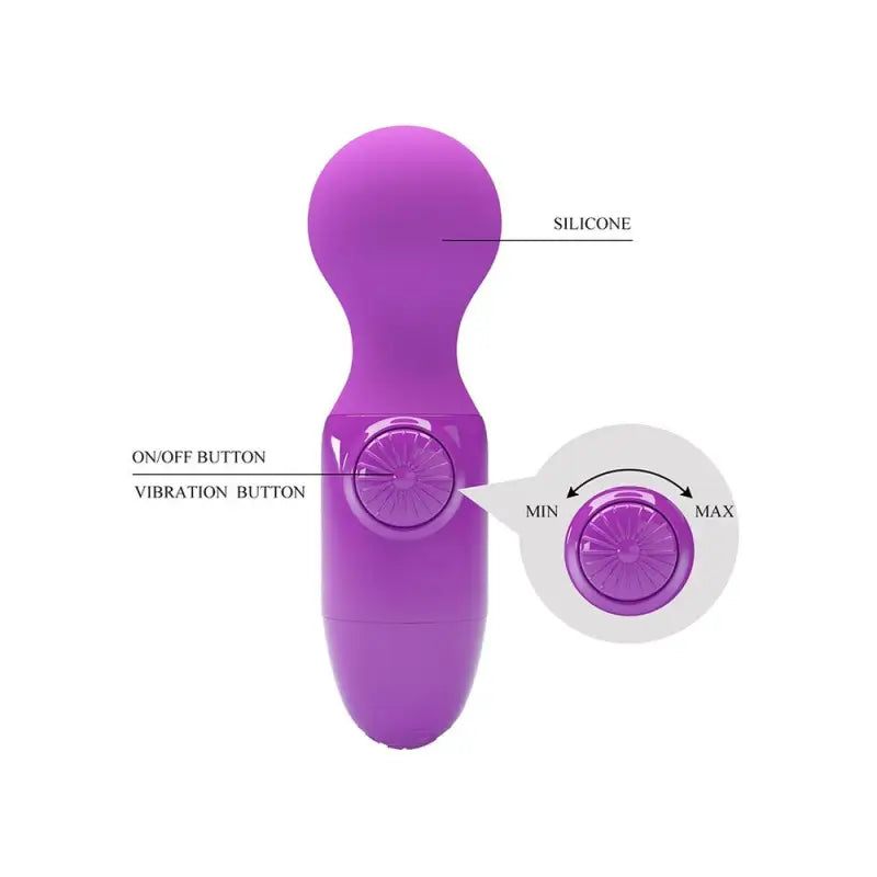 Discover the Power of the Mini Wand Vibrator with Toggle Wheel Magic