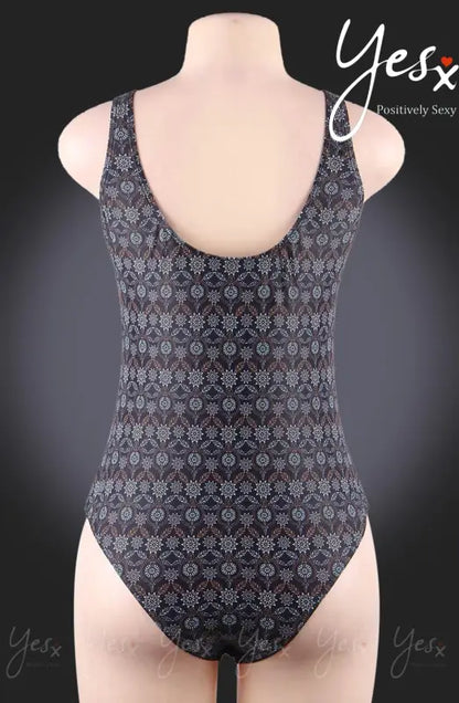 Discover the YesX YX961 One Piece Swimsuit Navy with Stunning Print Design