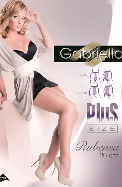 Discover Timeless Elegance with Gabriella Plus Size Stretch Tights Beige