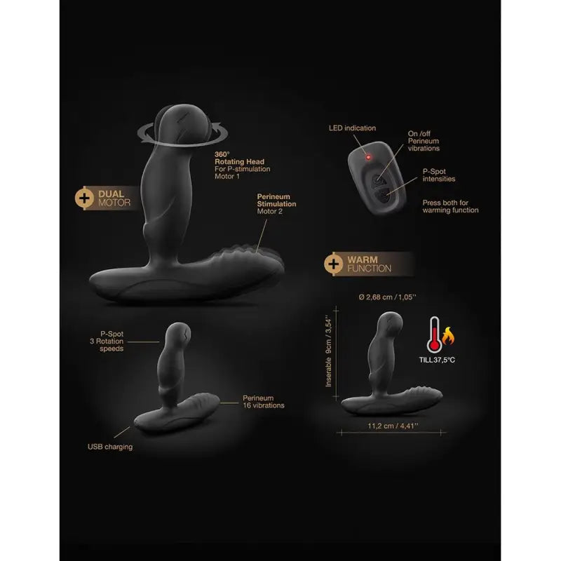 Dorcel P Swing Remote Control Prostate Massager for Ultimate Pleasure