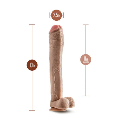 Dr. Skin Mr. Ed 13 Inch Dildo with Sturdy Suction Cup Base