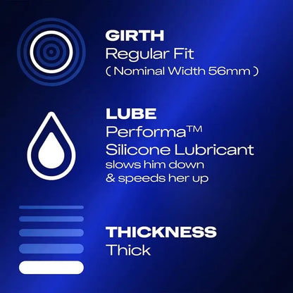 Durex Mutual Climax Regular Fit Control Condoms