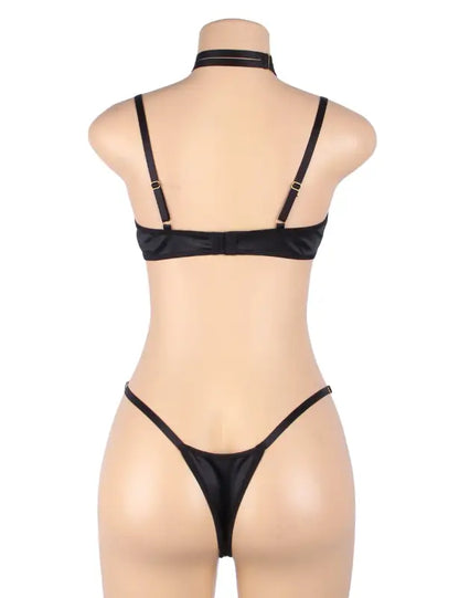 Elevate Elegance with the YesX YX871Q Hollow Cut Halter Bra Set