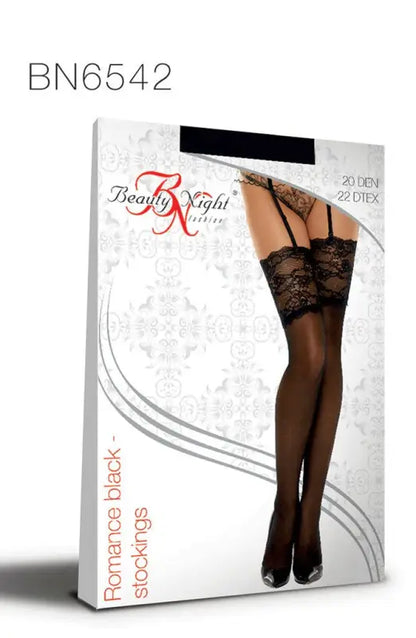 Elevate Intimacy with Beauty Night BN6542 Romance Stockings in Black