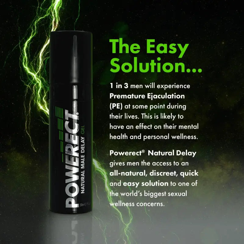 Powerect Natural Delay Gel / Serum Foil 36 x 5ml Sachets with POS