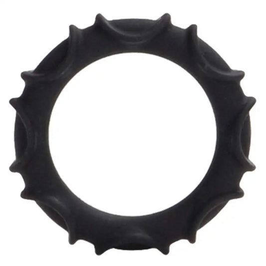 Elevate Pleasure with the Atlas Silicone Cock Ring Black