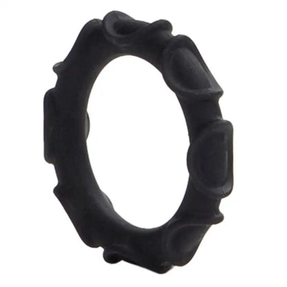 Elevate Pleasure with the Atlas Silicone Cock Ring Black