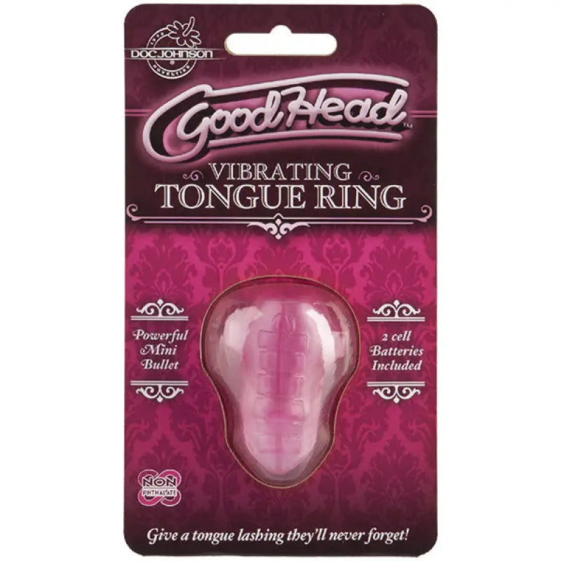Elevate Pleasure with the Goodhead Vibrating Tongue Ring Pink