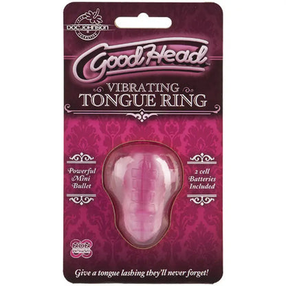Elevate Pleasure with the Goodhead Vibrating Tongue Ring Pink