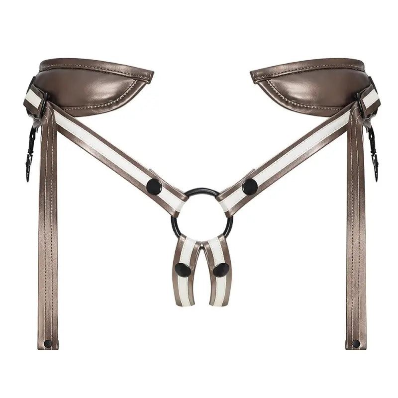 Elevate Pleasure with the Leatherette Desirous Harness Design