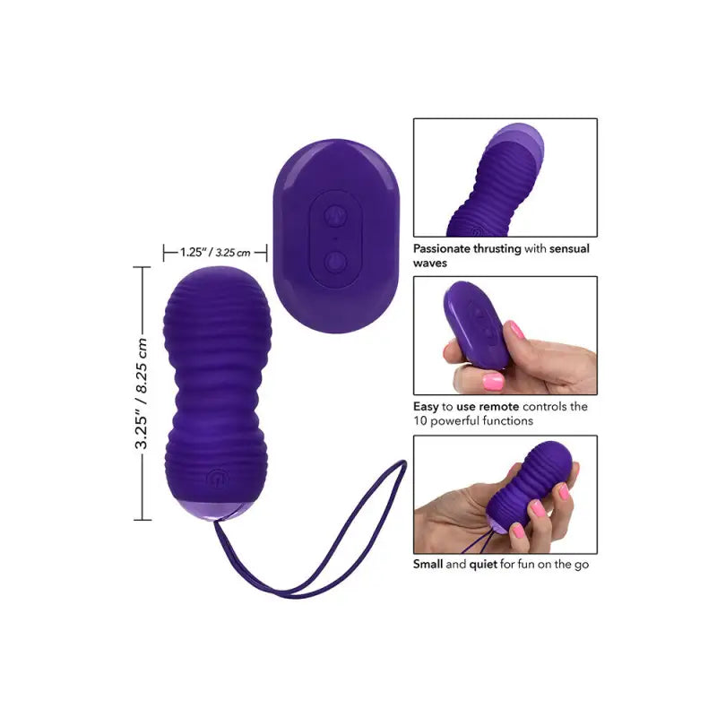 Elevate Pleasure with the Slay ThrustMe Remote Control Ribbed Bullet