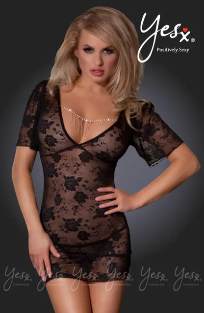 Elevate Sensuality with the YesX YX642 Dress Set Black